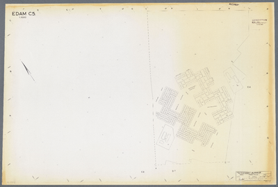 WAT001020508 Kadastrale kaart van Edam, sectie C 5, Volendam. Gemeenteplan