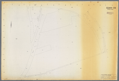WAT001020509 Kadastrale kaart van Edam, sectie C 6. Gemeenteplan