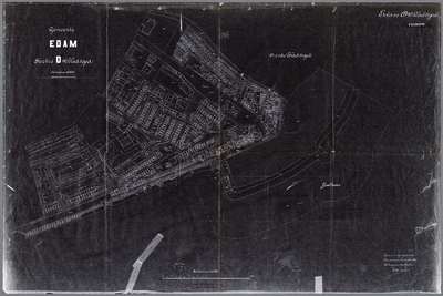 WAT001020513 Kadastrale kaart van Edam, sectie D, blad 4, 1e gedeelte, Volendam.