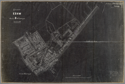 WAT001020514 Kadastrale kaart van Edam, sectie D, blad 4, 2e gedeelte, Volendam.