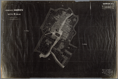 WAT001020607 Kadastrale kaart van Marken, sectie B, blad 4
