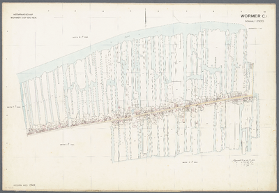 WAT001020714 Kadastrale kaart van Wormer, sectie C, blad 1