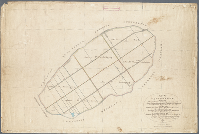 WAT001020740 Kadastrale kaart van Wijdewormer met een overzicht van de sectieindeling. Verzamelplan