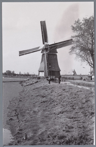 WAT001001542 Molen 'De Kathammer' gebouwd in 1896 en verbouwd in 1988.De Kathammer bemaalt de polder Katwoude/Hoogedijk ...