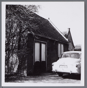 WAT001002966 Repetitie gebouwtje toneelvereniging Voorwaarts .Het gebouwtje behoort bij het Heerenlogement a/d Gouw.