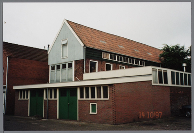 WAT001003064 Hoornsebuurt 22, linkerzij en achtergevel.