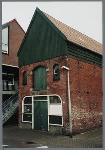 WAT001003067 Hoornsebuurt 22, rechterzijgevel loods gebroeders C en D. Prins.