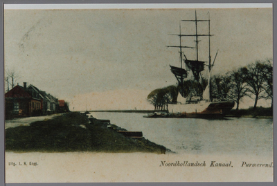 WAT001003678 Voor de firma Brandjes werd er hout aangevoerd met een Noorse driemaster. Vervolgens werd het hout ...