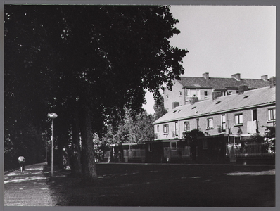 WAT001008269 Doplaan met achterzijde huizen Cavaljéplein.
