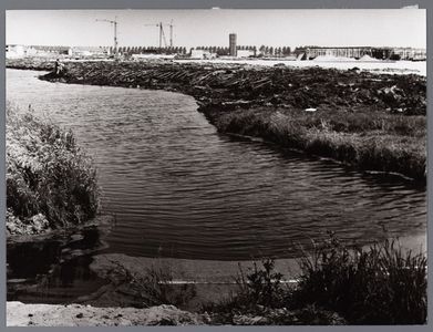 WAT001009114 Koogsingel in aanbouw met in het midden achteraan de watertoren van Kwadijk.
