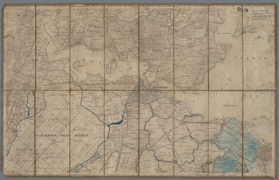 WAT001020471 Topografische en militaire kaart van het Koninkrijk der Nederlanden, blad 25, Amsterdam met Naarden, ...