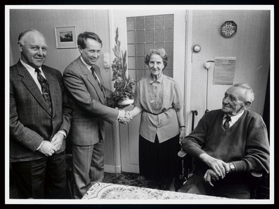 WAT003004547 Echtpaar 60 jaar getrouwd.