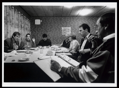 WAT003004575 Het college van b en w van Wormerland bracht een bezoek aan de contactcommissie in de Wijdewormer. Tijdens ...