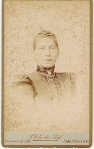 WAT120002979 Carte de Visite mevrouw schooneveldt