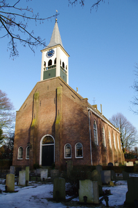 WAT120002986 Jisp. Winter 2010. Kerk in de sneeuw.