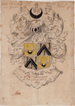 1b20 Wapen van Pieter Boterkoper, oud-commissaris kleine zaken te Enkhuizen, 1689?