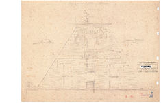 10001207 Topgevel van de Hoofdtoren, schaal 5 a 100, Hoorn, Hoofd 2, ongedateerd