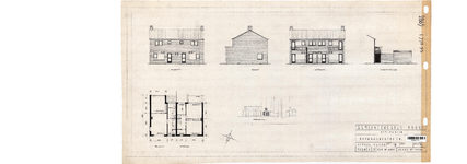 10001217 Bouwkaswoningen aan de Drieboomlaan 25-27, Hoorn, Drieboomlaan, ongedateerd