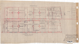 10001256 Plan verbouwing woningen tot uitbreiding arbeidsbeurs en bovenwoning., Hoorn, Pakhuisstraat, ongedateerd