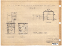 10001329 Schets voor de bouw van arbeiderswoningen na de oorlog: Type B, Hoorn, 1944