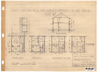 10001336 Schets voor de bouw van arbeiderswoningen na de oorlog: Type G1, Hoorn, 1944