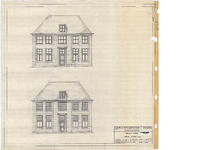 10001368 Voorgevel plannen, Hoorn, Achterom 2-4, ongedateerd