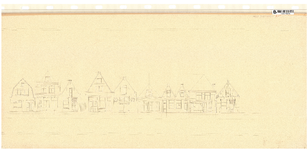 10001422 Turfhaven geveltekening 2 tot en met 12, Hoorn, Turfhaven, ongedateerd
