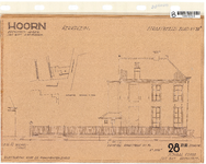 10001578 Geveltekening zijgevel Kerkstraat 10, Hoorn, Kerkstraat 10, ongedateerd