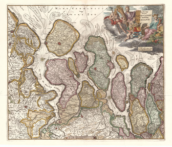 A18-10 Naeukeurige Nieuwe Land-Caert des Graefschaps Zeeland , 1718