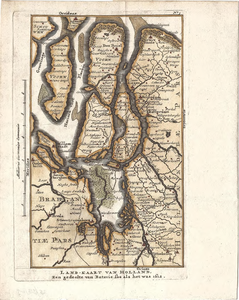 A18-16 Land-kaart van Holland, Een gedeelte van Batavia soo als het was 1612 , ca. 1720