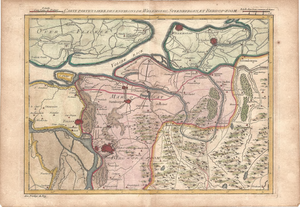 B18-07 Carte particuliere des environs de Willemstad, Steenbergen, et Berg-op-zoom , 1747