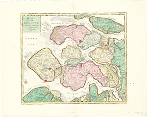 B18-15 Kaart van Zeeland , ca. 1750