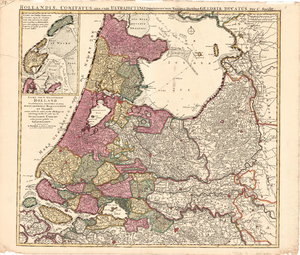 B18-26 Kaart van 't Graafschap Holland … als mede van de Heerlykheit Utrecht en het grootste gedeelte van Gelderlandt. ...