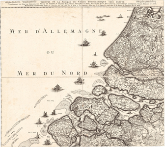 A18-12 Theatre de la Guerre ou carte Topographique très exacte , ca. 1720