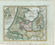 B18-37 Carte generale des IX de la Hollande , 1748