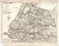 D18-28 Nieuwe kaart van Zuid Holland, Utrecht, de Vijf Heeren Landen en een gedeelte van Gelderland (zie D18-31 t/m 40), 1790