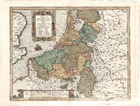 16-15 Belgii inferioris emendata cum circumiacentium regionu confinijs Zeelant insularum loqua alicot numeris signata ...