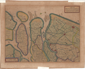 B17-08 Table de Delflande, Schielande, et isles de Voorn Overflacke Goeree Iselm:etc. , ca.1640