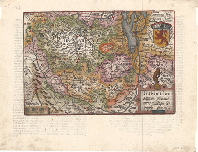 A17-12 Brabantiae Belgarum provinciae recens exactgue descriptio , 1600