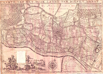 D17-21 Caarte van het Oude Landt van Diepen Dorst , 1698