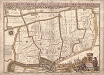 D17-23 Caarte vande polder vanden Ouden Oost Dyck in West Voorn , 1698