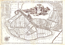 D17-24a Caarte der stadt Goede Reede en haar onder horende polders , 1698