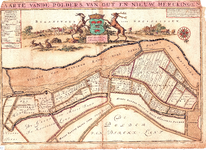 D17-32 Caarte vande polders van Out en Nieuw Herckingen , 1697