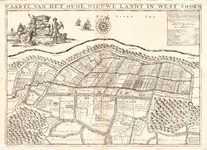 D17-36 Caarte van het Oude Nieuwe Landt in West Voorn , 1698