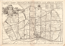 D17-43 Caarte vande ambachts heerlykheyt van Dirckx Landt. , 1697