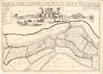 D17-44 Caarte vande polders van Out en Nieuw Herckingen , 1697