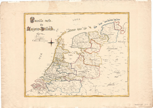 B19-11 Nouvelle carte du Royaume de Hollande , 1829
