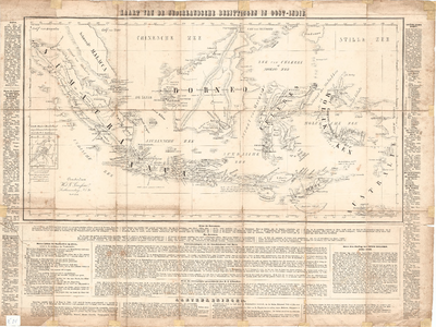 B19-67 Kaart van de Nederlandsche Bezittingen in Oost-Indië , ca. 1840