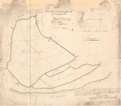 C19-25 Schetsteekening der grenzen van de Galathée en Maria Polders onder Ooltgensplaat , 1858