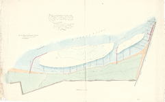 C19-28 Kaart van de buitengronden bewesten de haven van Middelharnis… (zie cat.nr. C19-26, C19-27 en C19-29), 1859